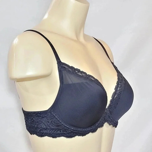 32C Paramour 135008 Vivien Plunge Contour UW Bra Black NWT - Picture 2 of 8
